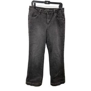 Jag Jeans 12 Petite Dark Wash Mid Rise Straight Leg Denim Cotton Blend Stretch